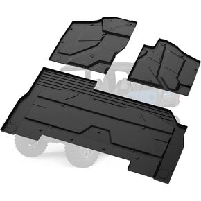 TPE Floor Mat for Polaris Xpedition XP5/ ADV5 2024+, Front Rubber Floor Mat All Weather Protection Slush Liner for Polaris Xpedition XP 5/ ADV 5 2024+ Accessories (3PCS)