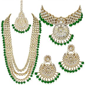 Aheli Indian Wedding Heavy Bridal Traditional Jewellery Set Gift for Women