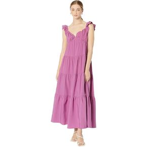 Ruffle Sleeve Maxi Dress