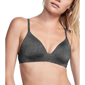 Victoria's Secret Lightly Lined Wireless T Shirt Bra, Moderate Coverage, Adjustable Straps, Smoothing, Bras for Women, Black (36DDD)