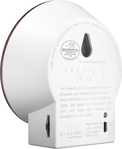 RELAXOUND ORIGINAL Oceanbox "Waves" - Modern nature sounds box - Relaxing ocean sounds - Motion sensor with sound - Relaxing tool in Saudi Arabia