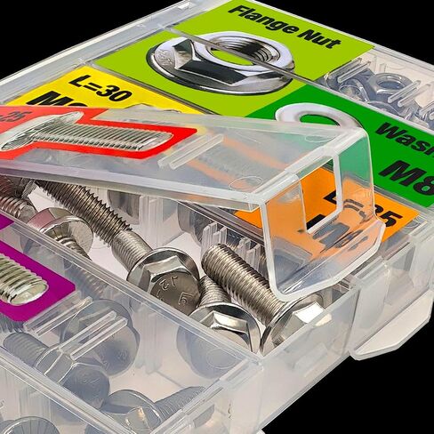 EEEEE Black Metric Hex Flanged Nuts and Bolts Assortment Kit and Nuts Kit Set M6 Bolt 12mm16mm 20mm 25mm 30mm Flange Metric Bolt Assortment, Alloy Steel 10.9 Assorted Flat Washers Spring Washer nut in Saudi Arabia