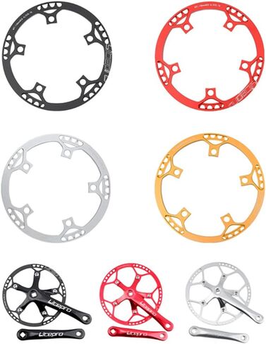BMX Bicycle BCD130MM Integrated Chainwheel Crankset Single Crank Folding Bike 45/47/53/56/58T Chainring in Saudi Arabia