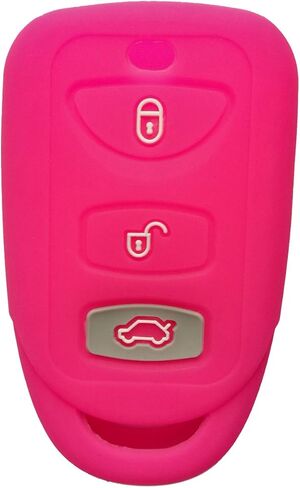 Coolbestda Silicone 3 Buttons Smart Key Fob Remote Cover Case Keyless Jacket Protector Holder for Hyundai Elantra Genesis Sonata Kia Sorento Forte Optima Rondo Spectra in Saudi Arabia
