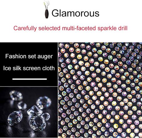 Bling Rhinestone KeyChain Leather Car key Fob Case for Women (White) in Saudi Arabia