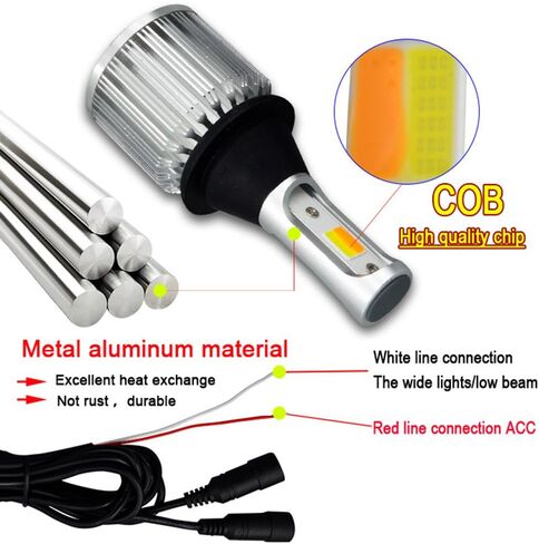 SOCAL-LED 2x T20 7440 LED Bulb Switchback Extremely Bright 30W 3000LM COB High Power DRL Turn Signal Light Kit, Canbus Error Free LED Decoder Resistor, White/Amber in Saudi Arabia