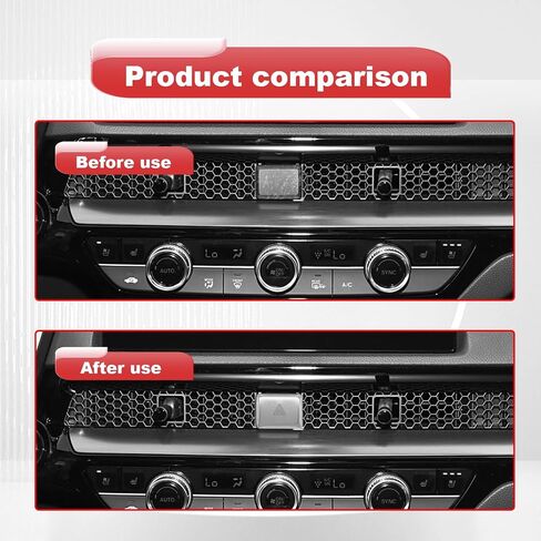 Car Center Console Air Vent Hazard Warning Light Push Button Cover Compatible with Honda Civic 2022-2025 for Honda CRV HRV Accord 2023-2025 Center Console Warning Light Lamp Trim Cover(Silver) in Saudi Arabia