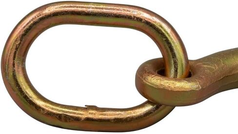 Mytee Products 4 Pack G70 Forged Datsun Mini J Hook with Link for Car Hauling - 11000 lbs Breaking Strength - Auto Tie Down Mini J Hook for Car Hauler, Wrecker & Towing Trucks in Saudi Arabia