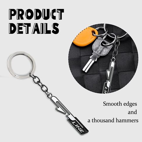 ASUBHA Car Key Pendant Keychain, GTLINE Keychains Emblem Pendant, Car Accessories for Women Men in Kuwait