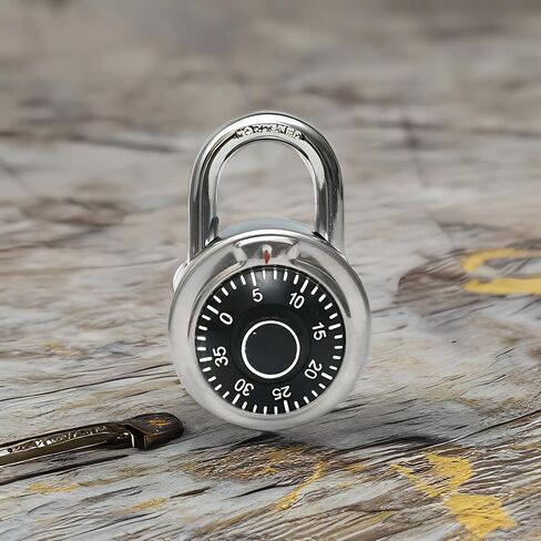 Lock 1 Pack Combination Lock Locker Lock for Gym and School Lockers Safe Combination Padlock Mini Combination Lock，Standard Dial Combination Lock in Kuwait
