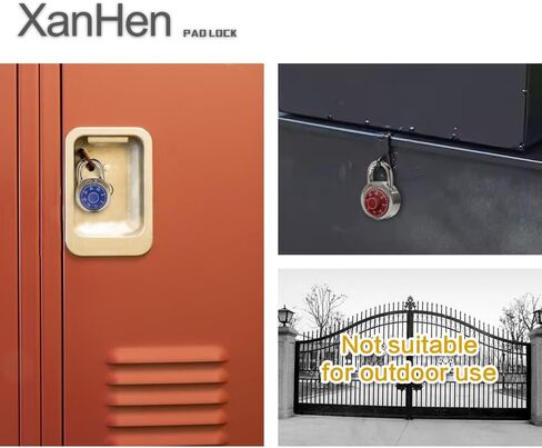 Lock 1 Pack Combination Lock Locker Lock for Gym and School Lockers Safe Combination Padlock Mini Combination Lock，Standard Dial Combination Lock in Kuwait
