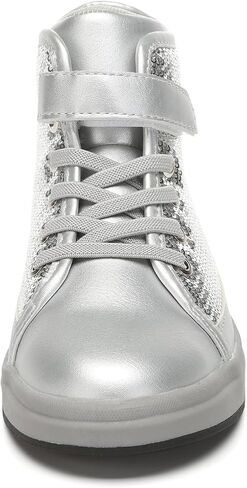 Bernal Kids Fashion High Top Sneakers Sparkle Sequins Flash Walking Shoes for Boys Girls Gift Party Birthday Christmas Halloween (Toddler/Little Kid/Big Kid) in Kuwait