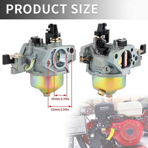 GX390 المكربن ​​استبدال لهوندا GX 390 GX340 GX340U1 GX340R1 GX340K1 WT40XK1 WT40XK2 WT40XK3 13HP 11HP 16100-ZE3-V01 مولد جزازة العشب المحرك in Kuwait