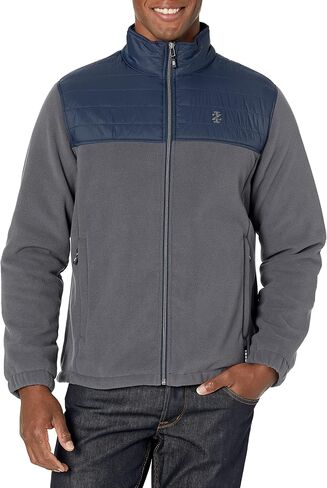 IZOD Men's Fleece Jacket with Nylon Trim in Kuwait