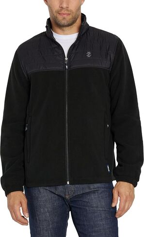 IZOD Men's Fleece Jacket with Nylon Trim in Kuwait