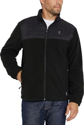 IZOD Men's Fleece Jacket with Nylon Trim in Kuwait
