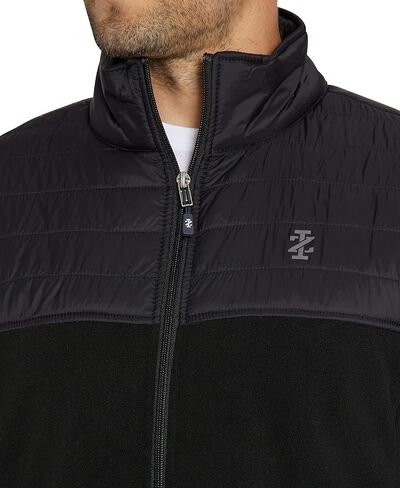 IZOD Men's Fleece Jacket with Nylon Trim in Kuwait