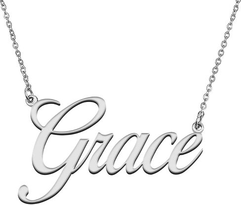 HUAN XUN Personalized Name Necklace Custom Letter Necklace for Womens in Kuwait