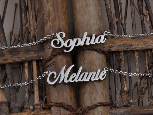 HUAN XUN Personalized Name Necklace Custom Letter Necklace for Womens in Kuwait