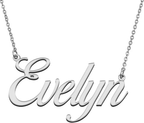 HUAN XUN Personalized Name Necklace Custom Letter Necklace for Womens in Kuwait