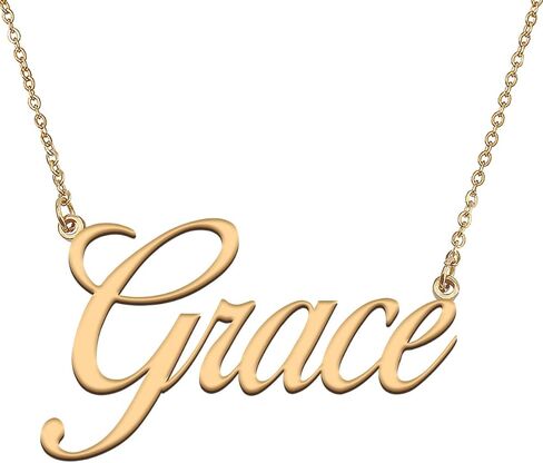 HUAN XUN Personalized Name Necklace Custom Letter Necklace for Womens in Kuwait