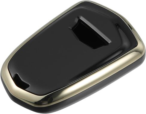 X AUTOHAUX Car Key Fob Cover 5 Button Remote Key Fob Case TPU Button Full Protector Cover Black for Cadillac XT5 2017-2020 for Cadillac XTS Escalade ATS CTS in Saudi Arabia