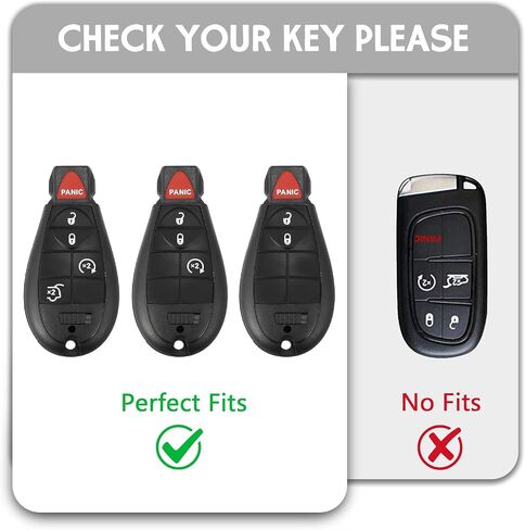 for Dodge Key Fob Cover,No Cap TPU Smart Cover Key Case Compatible with Dodge 2008-2018 Ram Jeep Chrysler Model Accessories-2/3/4/5/6 Buttons(Gold-Gray) in Saudi Arabia