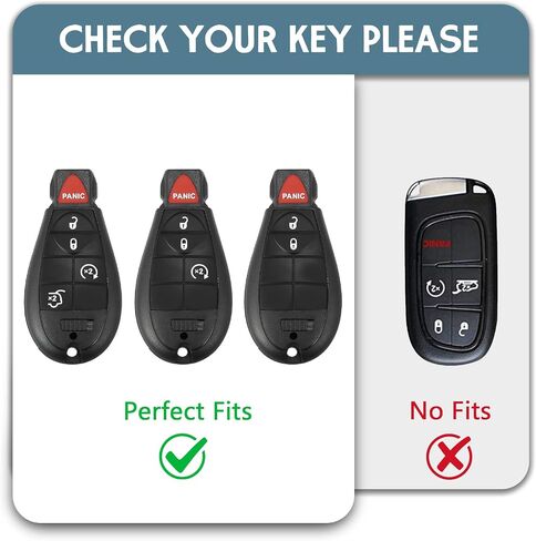 for Dodge Key Fob Cover,No Cap TPU Smart Cover Key Case Compatible with Dodge 2008-2018 Ram Jeep Chrysler Model Accessories-2/3/4/5/6 Buttons(Gold-Gray) in Saudi Arabia
