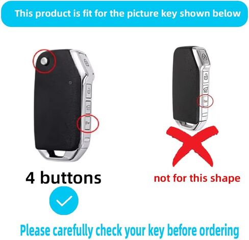 Key Fob Cover fit for Kia K5 Forte Soul Sorento Sportage Cerato 2024 2023-2019 TPU Key Case Cover Key Holder Key Protector for flip Key 4 Buttons A White in Saudi Arabia