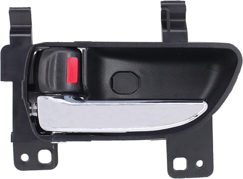 مقبض باب داخلي يسار من الكروم باللون الأسود من NewYall لسيارة Toyota 86/Scion FR-S/Subaru BRZ 13-20، Legacy/Outback 10-19، Forester 09-18، Impreza 08-16، XV Crosstrek 13-15 in Saudi Arabia
