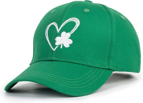 Women Men St. Patrick's Baseball Cap Lucky Shamrock Trucker Hat Irish 4 Leaf Clover Baseball Cap in Saudi Arabia