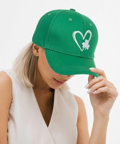 Women Men St. Patrick's Baseball Cap Lucky Shamrock Trucker Hat Irish 4 Leaf Clover Baseball Cap in Saudi Arabia