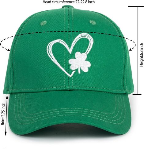 Women Men St. Patrick's Baseball Cap Lucky Shamrock Trucker Hat Irish 4 Leaf Clover Baseball Cap in Saudi Arabia