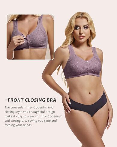 Bras for Older Women Front Closure Bras for Older Women Bra with Front Closure Bras for Women Grandma Bra Senior Bras in Saudi Arabia