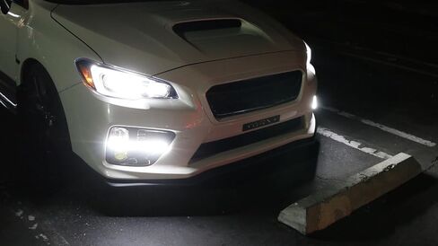 iJDMTOY Switchback LED Daytime Running Lights Compatible with 2015-2017 Subaru WRX/STi w/JDM Style Piano Black Finish Fog Lamp Bezels, Xenon White LED DRL & Amber Yellow LED Turn Signals in Saudi Arabia