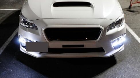 iJDMTOY Switchback LED Daytime Running Lights Compatible with 2015-2017 Subaru WRX/STi w/JDM Style Piano Black Finish Fog Lamp Bezels, Xenon White LED DRL & Amber Yellow LED Turn Signals in Saudi Arabia
