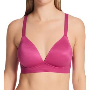 Bali Comfort Revolution Soft Touch Perfect Wire-Free Bra XL, Signature Berry