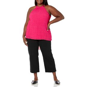 City Chic Halter Pleat Print Top
