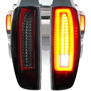 LED Tail Light Fit for Chevy Colorado GMC Canyon 2004-2012, Taillight Assembly Replacement Left + Right Pair, Clear Lens