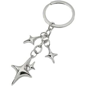 Fuqimanman2020 Y2K Star Moon Charms Keychain for Women Girls Aesthetic Decor Hip Pop Jewelry Bag Purse Holder