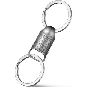 FEGVE Titanium Magnetic Heavy Duty Swivel Quick Release Keychain-2 Button Lock System/100 LBS