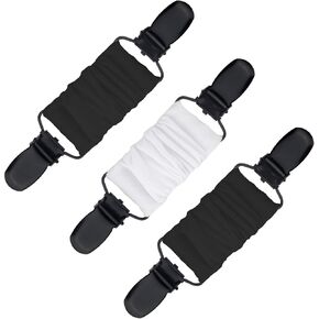 3PCS Cinch Clips for Clothing，Black/White Dress Clips Back Cinch & Clothing Cincher Clip for Women，Sweater Dress Clips Back Cinch for Retro Cardigan Collar Clips Clothing Dress Cinch Clips