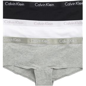 Calvin Klein Women's Motive Cotton Boyshort Panties, 3 Pack