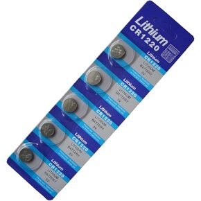 New 5 X Cr1220 Br1220 1220 3V Lithium Batteries FBA
