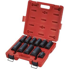 Sunex 4632 3/4-Inch Drive Wheel Service Impact Socket Set, 11-Piece