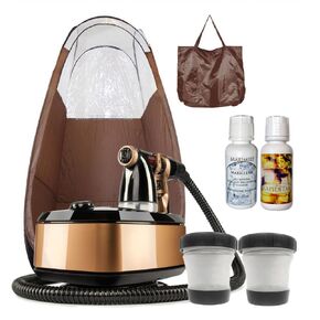 MaxiMist Allure Xena Spray Tan Machine with Tent - Sunless Spray Tanning Kit, HVLP Airbrush Tan Maximist - Brown
