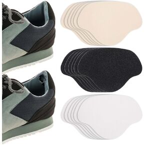 Shoe Heel Repair, 18Pcs Sneaker Toe/Heel Prevention Repair Wear Self-Adhesive Shoe Repair Shoe Hole Toeburst Patch Heel Hole Patch for Back of Sports Shoes Leather Shoes and High Heels