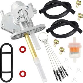 Gas Tank Fuel Petcock Valve Compatible with Kawasaki Ninja 250R 500 500R 900R EX250 EX500 ZX900A Zephyr 550 ZR550 ZR750 Vulcan 750 800 EN500 VN750 VN800KL650 KLR650 KFX80 KFX50 ZR400 ZRX1200
