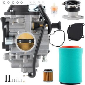 YFM250 Carburetor for 1999-2004 Yamaha Bear Tracker 250 YFM250X YFM250Xh YFM250XM with Filter Intake Manifold Replace Part 4XE-14140-13-00