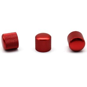 3pcs Textured Metal Guitar Knobs Volume Tone Control Knobs Dome Knobs for Fender Telecaster Gibson Les Paul Electric Guitar Bass, Fits 18 Coarse-Spline（Black） in Kuwait